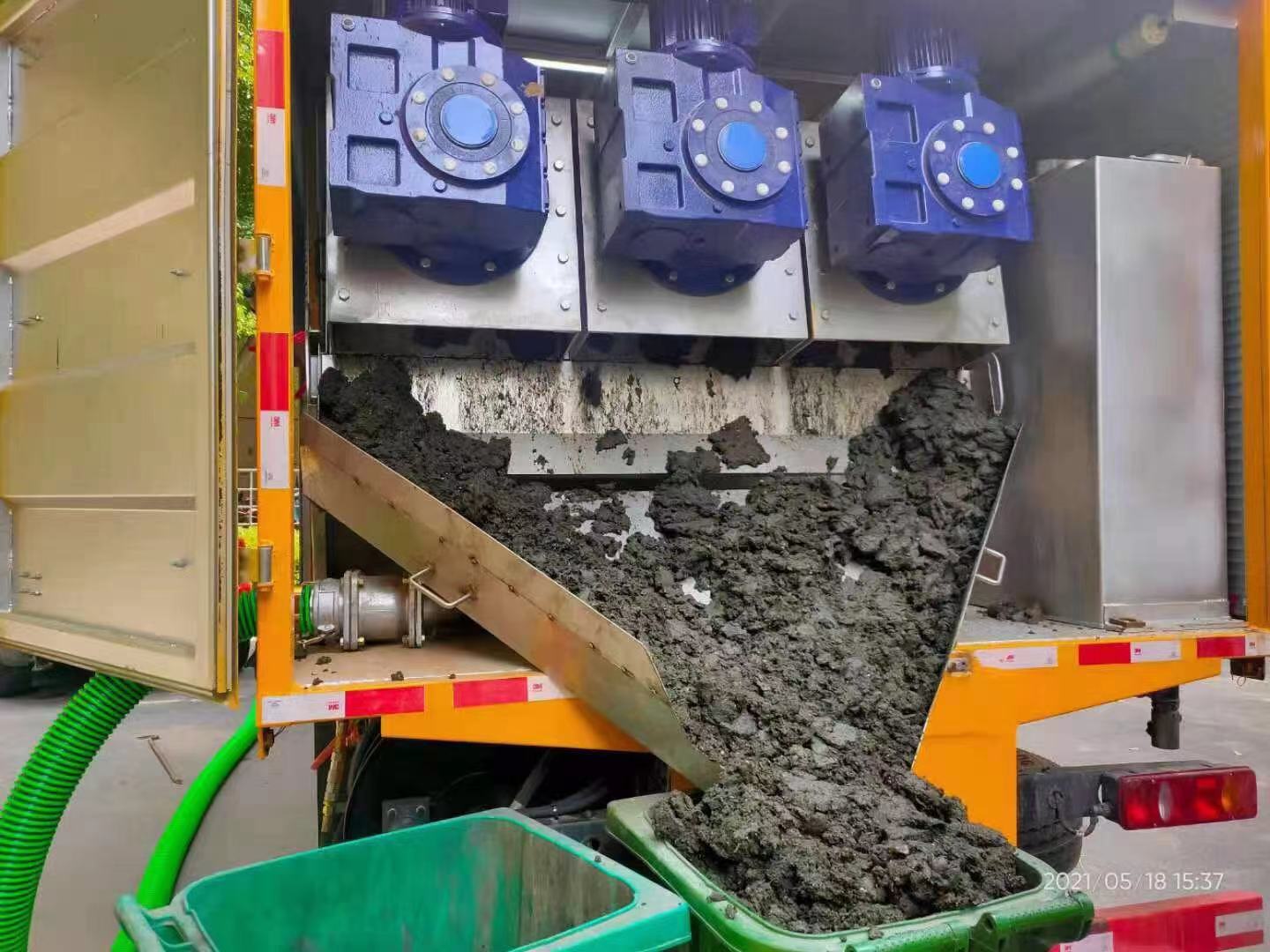 九合垸原种场化粪池清掏城市维护站-泥浆净化干湿分离处理